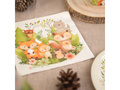 Birthday napkins Forest friends - 33 cm - 10 pcs.