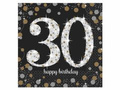 Thirtieth birthday napkins - 33cm - 16 pcs.