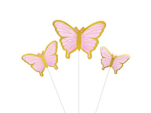 Butterfly cake toppers - 10 pcs