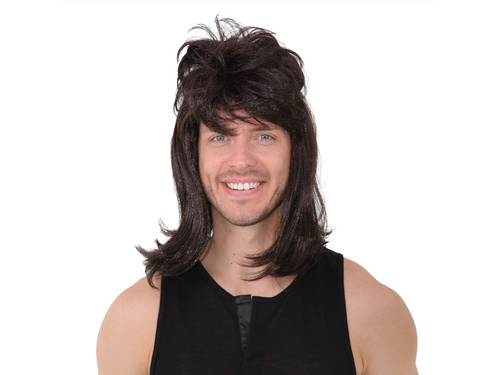 Peruka Retro - brąz - 1 szt.