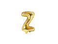 Foil balloon letter "Z" gold - 35 cm