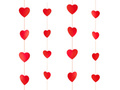 Girlanda papierowa Serca czerwone - 500 cm - 1 szt.