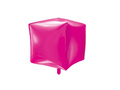 Foil cube balloon dark pink - 35 cm - 1 pc.