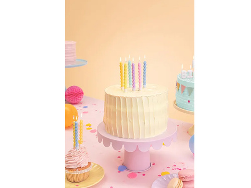 Birthday candles multicolor - 6 pcs