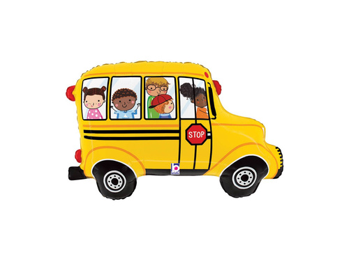 Balon foliowy kształt autobus szkolny - 29" - 1 szt.