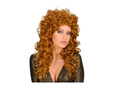 Brązowa peruka kręcone włosy