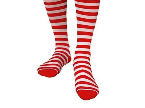 Pair of red clown socks