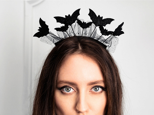 Halloween Headband with bats