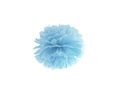 Hanging decoration pom pom flower - light blue - 35 cm - 1 pcs.