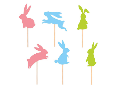 Easter Cake toppers - 6 pcs