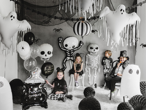 Balon foliowy Duch na Halloween - 93x86 cm - 1 szt.