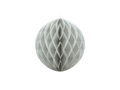 Dekoracja wisząca kula jasnoszara - 20 cm - 1 szt.