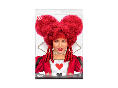 Czerwona peruka barokowa
