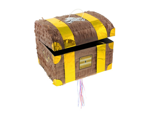 Treasure chest piñata - 1 pc.