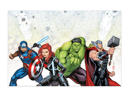 Obrus urodzinowy Avengers - 120 x 180 cm - 1 szt.