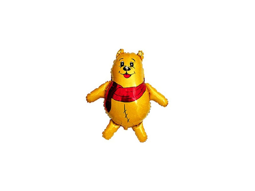 Foil balloon for stick - Winnie the Pooh - 38 x 37 cm - 1 pc.