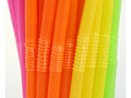 Orange straws - 50 pcs.
