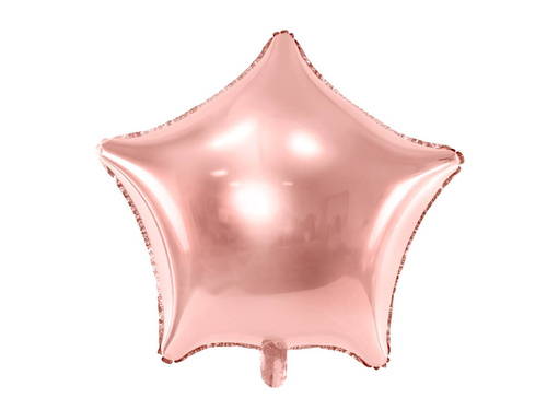 Foil balloon star pink gold - 48 cm - 1 pc.