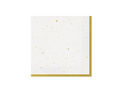 White napkins with gold dots - 33 cm - 20 pcs.