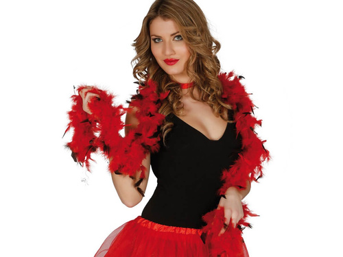 Boa 180 cm, black & red 1 pc