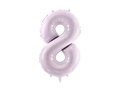 Number 8 Purple Foil Balloon - 72 cm - 1 pc