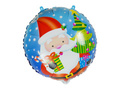 Balon foliowy Mikołaj z choinką - 33 cm - 1 szt.
