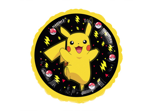 Balon foliowy Pikachu Pokemon - 43 cm - 1 szt.