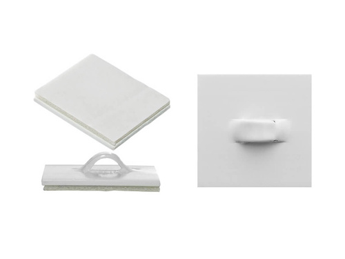 Adhesive holders with an eyelet - 10 pcs.