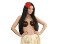 Plastic coconut bra - 1 pc