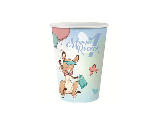 Cups I already have a year with a kangaroo for a boy - ml - 6 pcs.