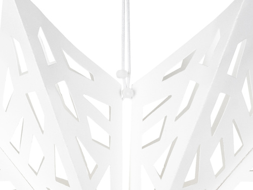 Dekoracja wisząca gwiazda papierowa biała - 50 cm