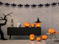 Bat Halloween garland - 300 cm - 1 pc
