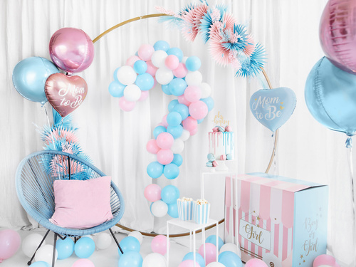 Balony pastelowe różowe - 12 cm - 100 szt.