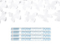 White butterflies party cannon, 80 cm, 4 pc