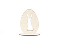 Wooden decoration Egg with a hare - 1 piece.