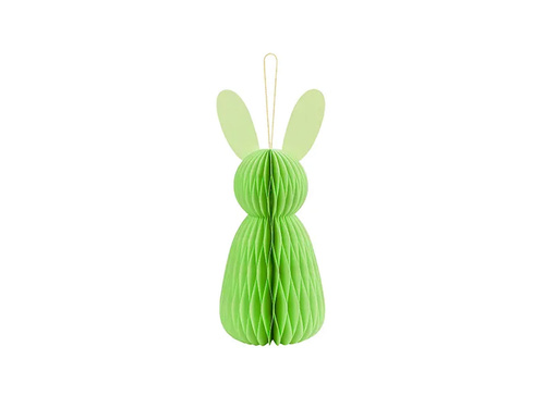 Dekoracja wisząca rozetka Króliczek zielony - 30 cm - 1 szt.