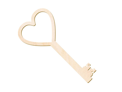 Wax fortune telling key - 27 cm - 1 pc.