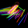 Świecące bransoletki - fluorescencyjne - mix kolorów - 100 szt.