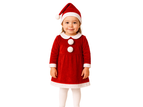 Kostium Mikołajki dla dziewczynki - 1 szt.