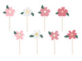 Cake pickers Flowers - 8 pcs.