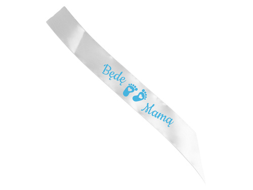 Baby Shower I'll Be a Mom sash - 140 cm - 1 pc.