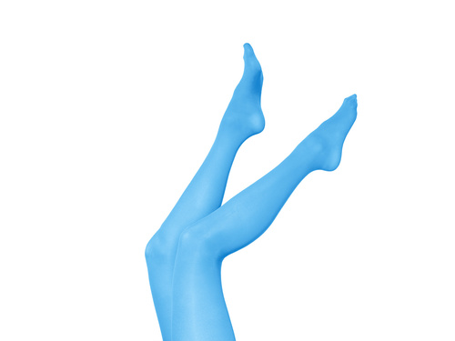 Rajstopy damskie - niebieskie - 1 szt.