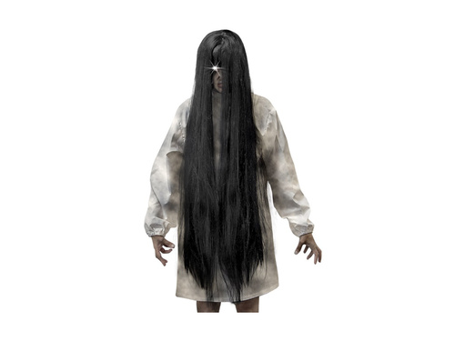 Czarna peruka złego ducha – 100 cm