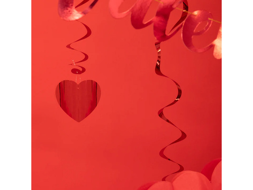 Hearts swirls for Valentine's Day - 85 cm - 5 pcs.