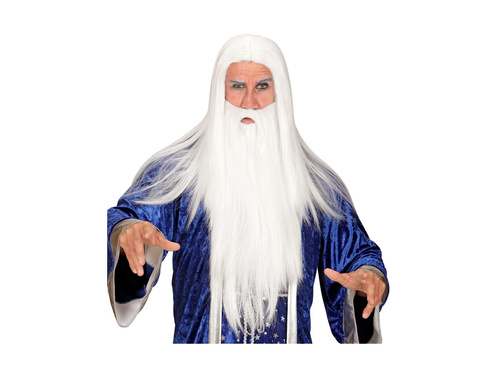 Peruka Czarodzieja z brodą