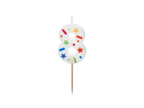 Candle no 8 - 1 pc