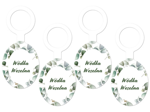 Wedding vodka pendants - 8 pcs.