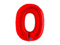 Balon foliowy cyfra 0 czerwony - 40" - 1 szt.