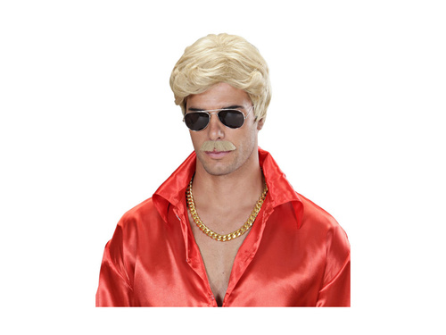 Blond peruka Playboy Dream Hair z wąsami