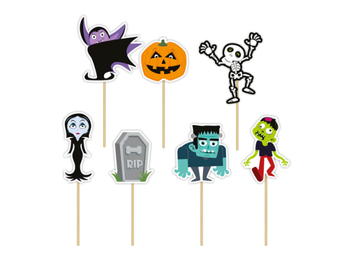 Pikery na babeczki Monsters - 7 szt.